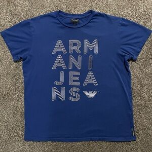 Armani Jeans Men's Bold Blue Tee